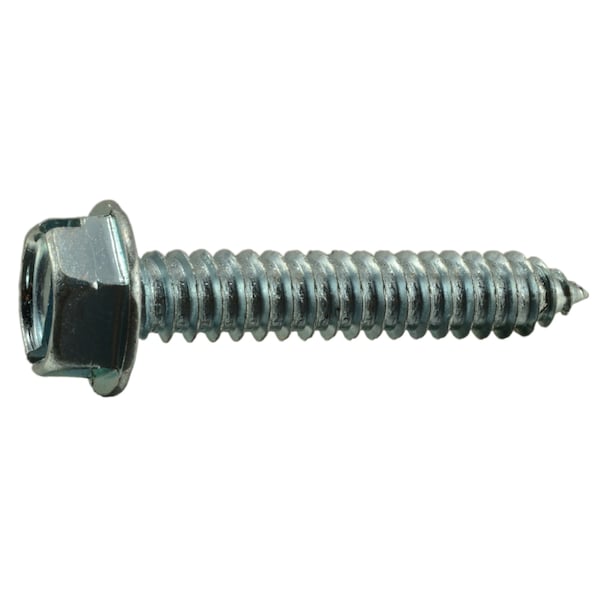 Midwest Fastener Sheet Metal Screw, 5/16" x 1-3/4 in, Zinc Plated Steel Flange Hex Head Slotted Drive, 6 PK 37627 - main